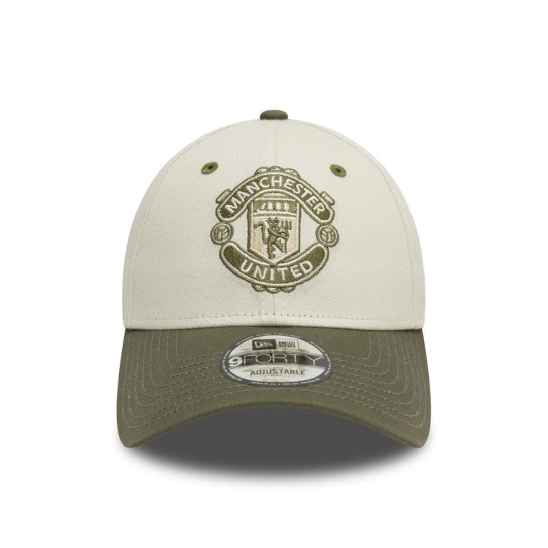 2025 Manchester United FC Contrast Visor Men's Cap - Ivory