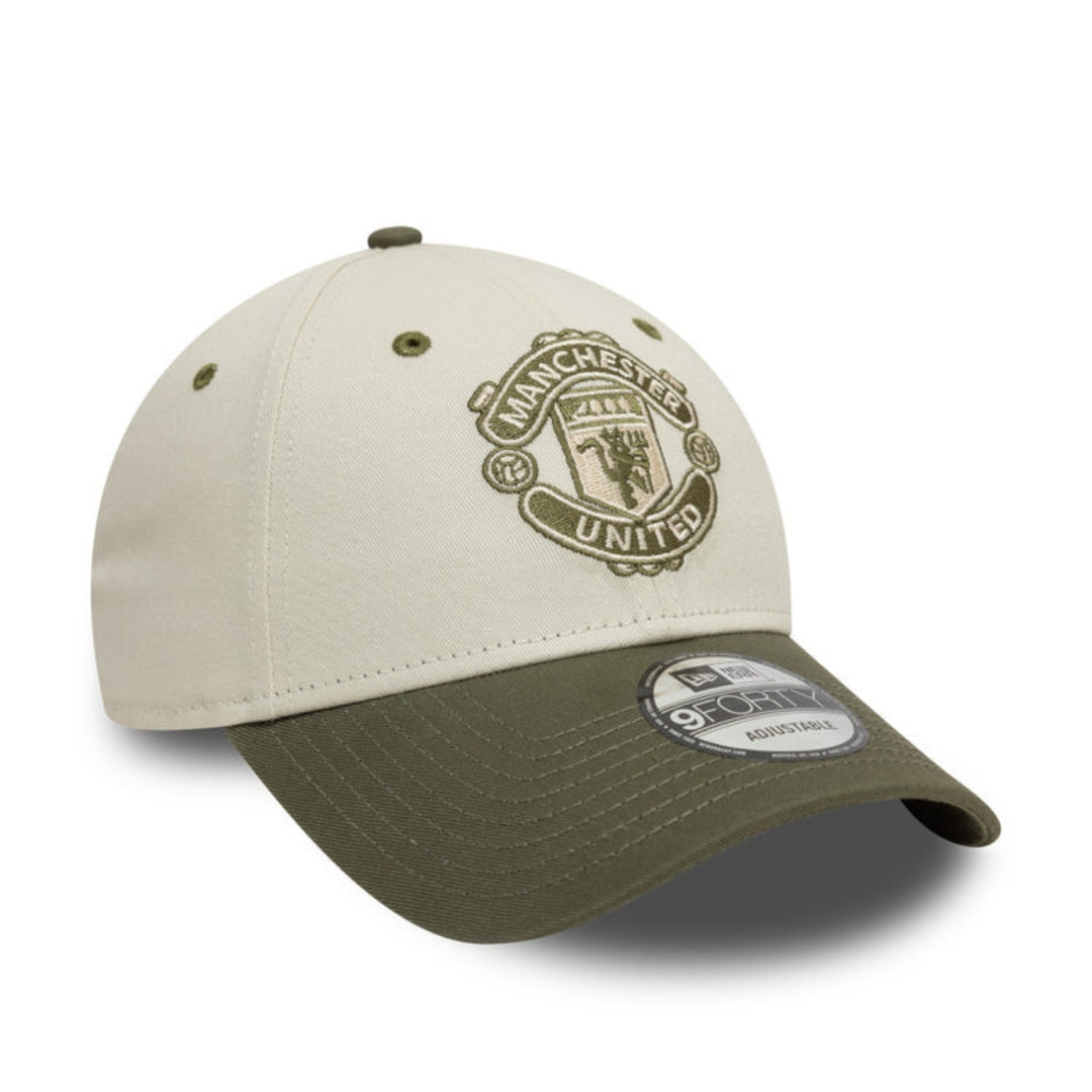 2025 Manchester United FC Contrast Visor Men's Cap - Ivory