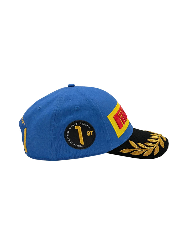 2026 Official 2027 Formula 1 Monza Italian Grand Prix Podum F1 driver Baebeall Cap - Unisex-  Blue