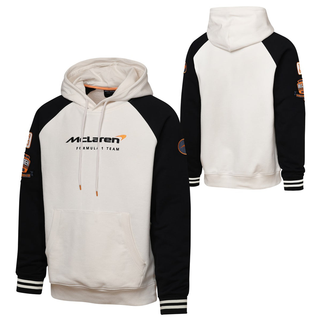 2025 McLaren F1™Team Unisex Fit Hooded Sweatshirt - Beige and Black
