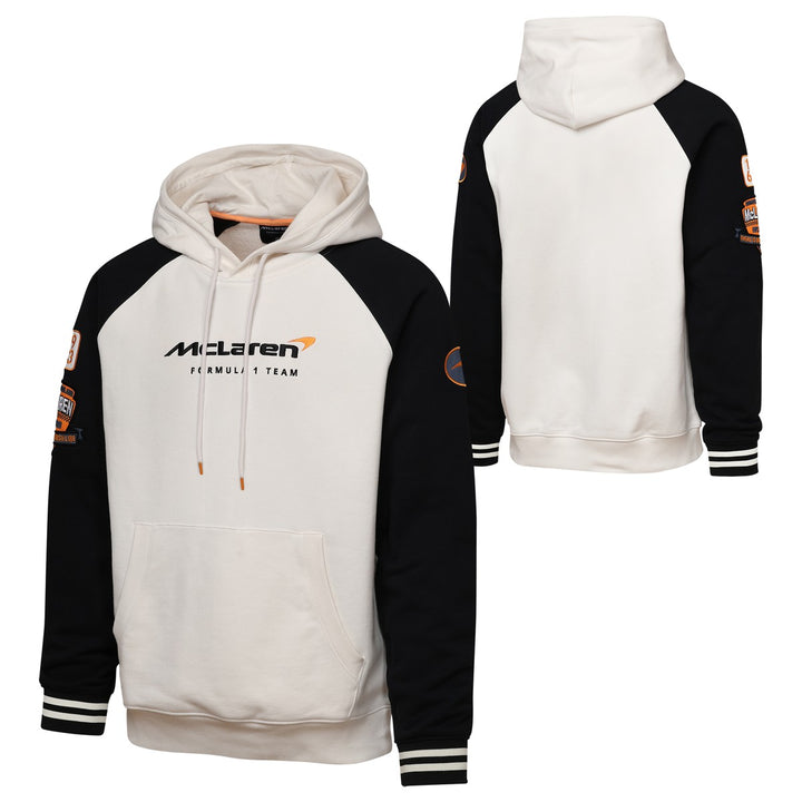 2025 McLaren F1™Team Unisex Fit Hooded Sweatshirt - Beige and Black