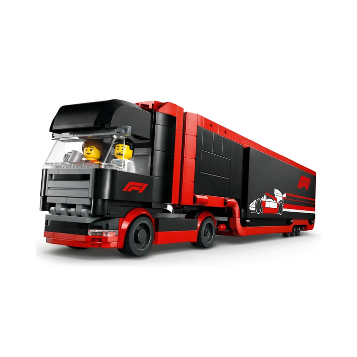 Oracle Red Bull Racing F1™ Team & Aston Martin F1™ Team Truck with RB20 & AMR24 F1™ LEGO 1:24 Scale Model Car - Muticolour