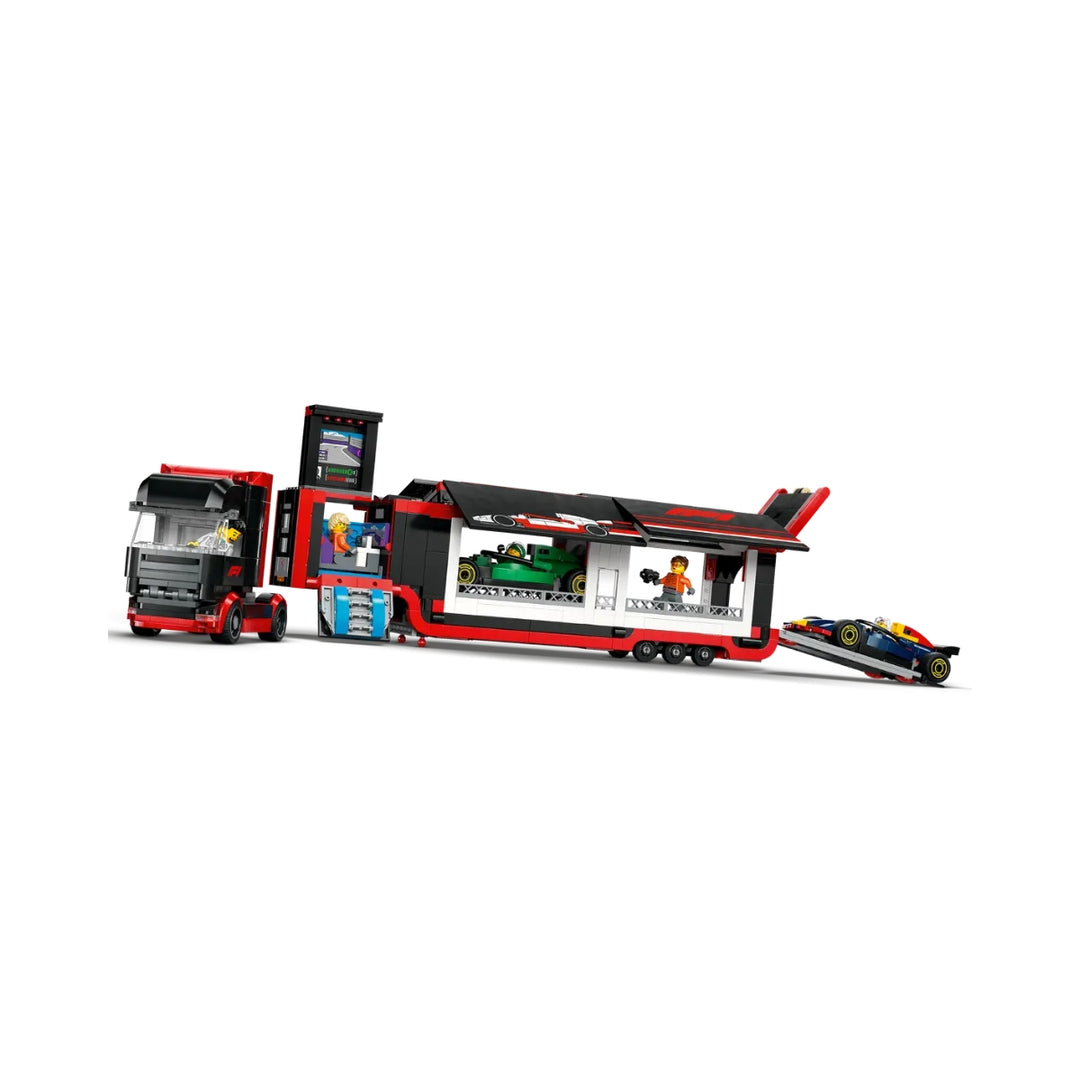 Oracle Red Bull Racing F1™ Team & Aston Martin F1™ Team Truck with RB20 & AMR24 F1™ LEGO 1:24 Scale Model Car - Muticolour