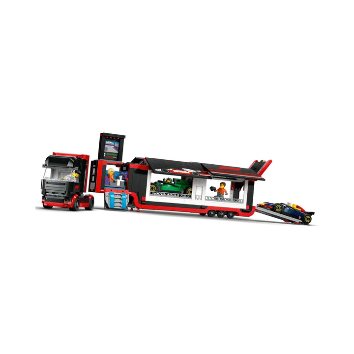 Oracle Red Bull Racing F1™ Team & Aston Martin F1™ Team Truck with RB20 & AMR24 F1™ LEGO 1:24 Scale Model Car - Muticolour