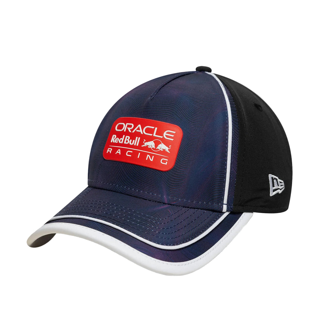 Navy and black cap with Oracle Red Bull Racing logo on a light gray background