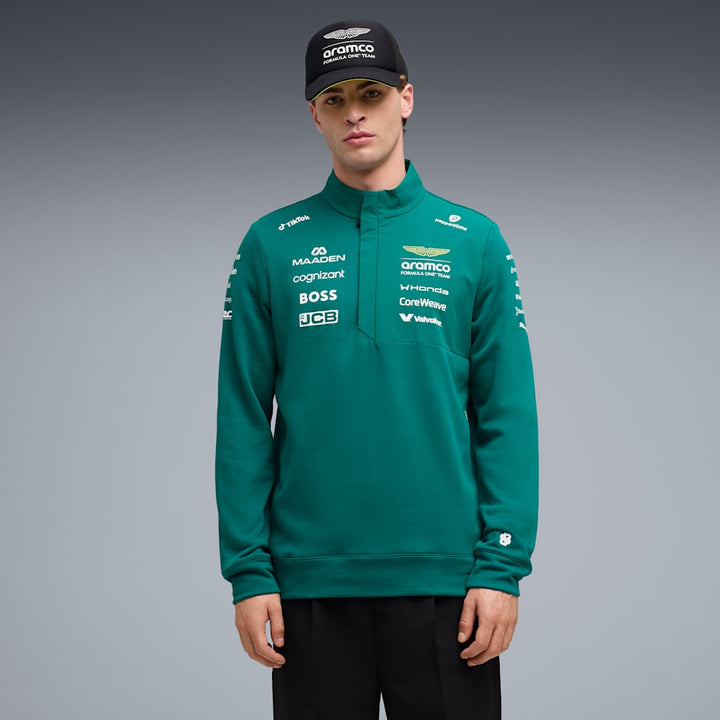 2026 Aston Martin F1™ Team 1/2 Zip Sweatshirt - Green Lux