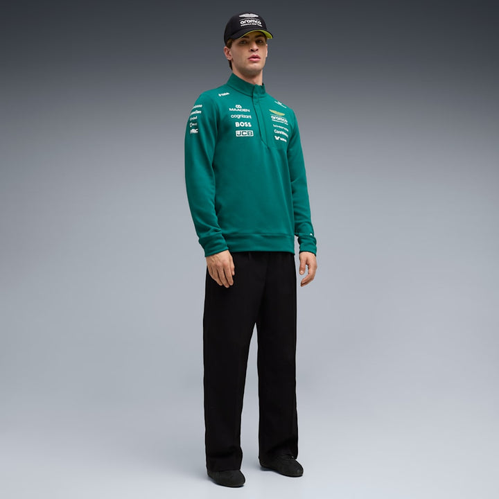 2026 Aston Martin F1™ Team 1/2 Zip Sweatshirt - Green Lux