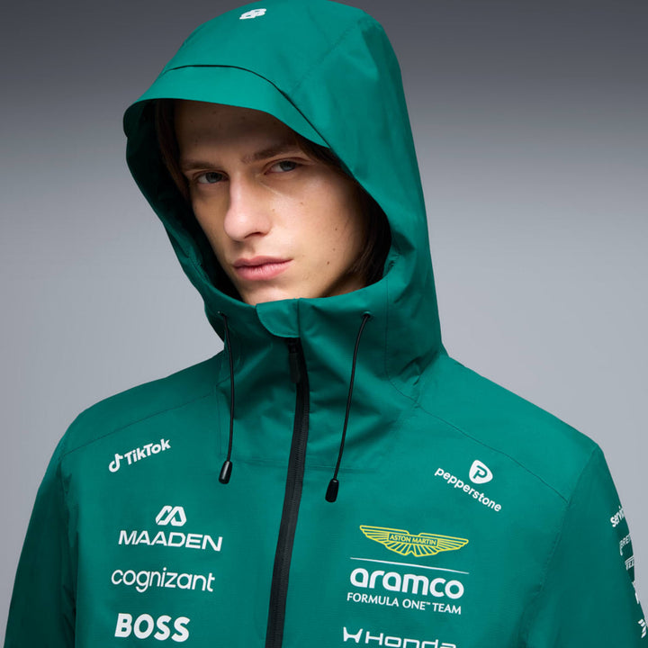 2026 Aston Martin F1 Team Rain Jacket - Green Lux