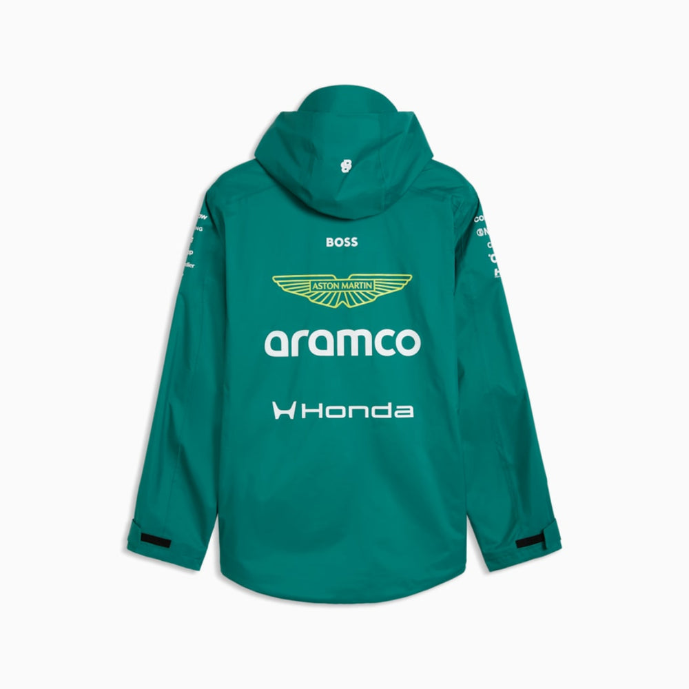 2026 Aston Martin F1 Team Rain Jacket - Green Lux