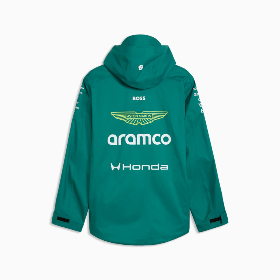 2026 Aston Martin F1 Team Rain Jacket - Green Lux