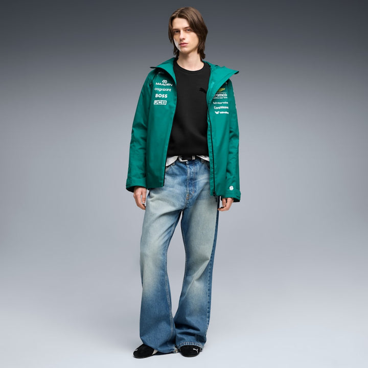 2026 Aston Martin F1 Team Rain Jacket - Green Lux