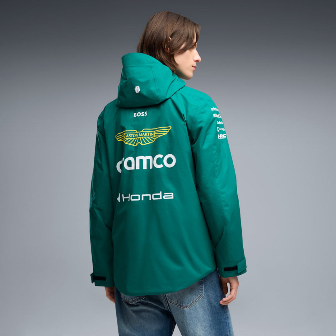 2026 Aston Martin F1 Team Rain Jacket - Green Lux