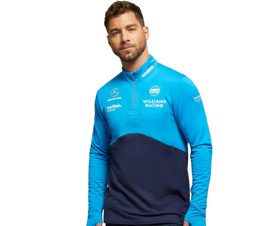 2023 Williams Racing F1 Team Mid-Layer Men's Top Sweatshirt Blue 