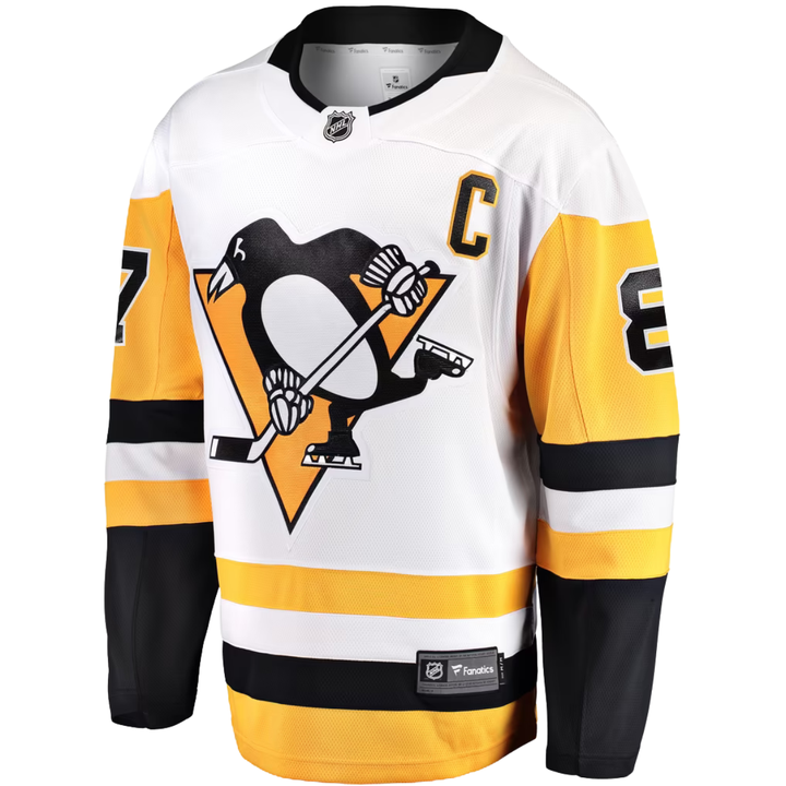 Pittsburgh Penguins Sidney Crosby Breakaway Hockey Jersey - Men - White