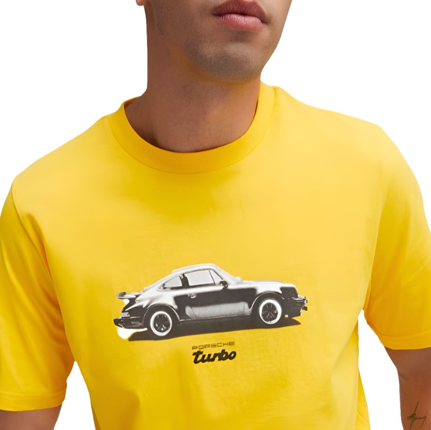 Porsche Puma Men's Graphic T-Shirt - Yellow