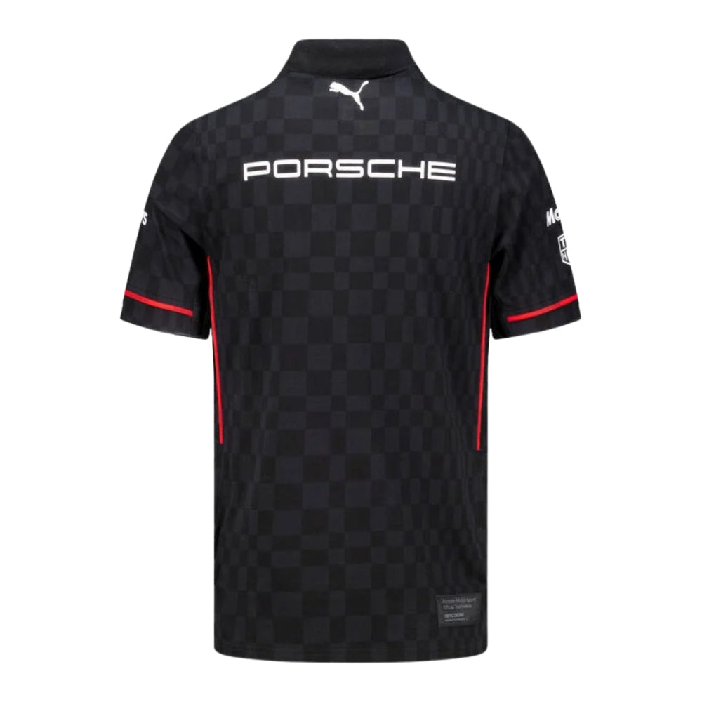 Porshe Motorsport Men's Team Polo - Black