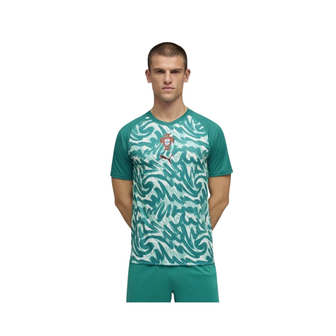 Puma Portugal World Cup Warn Up Jersey - Green Lagoon