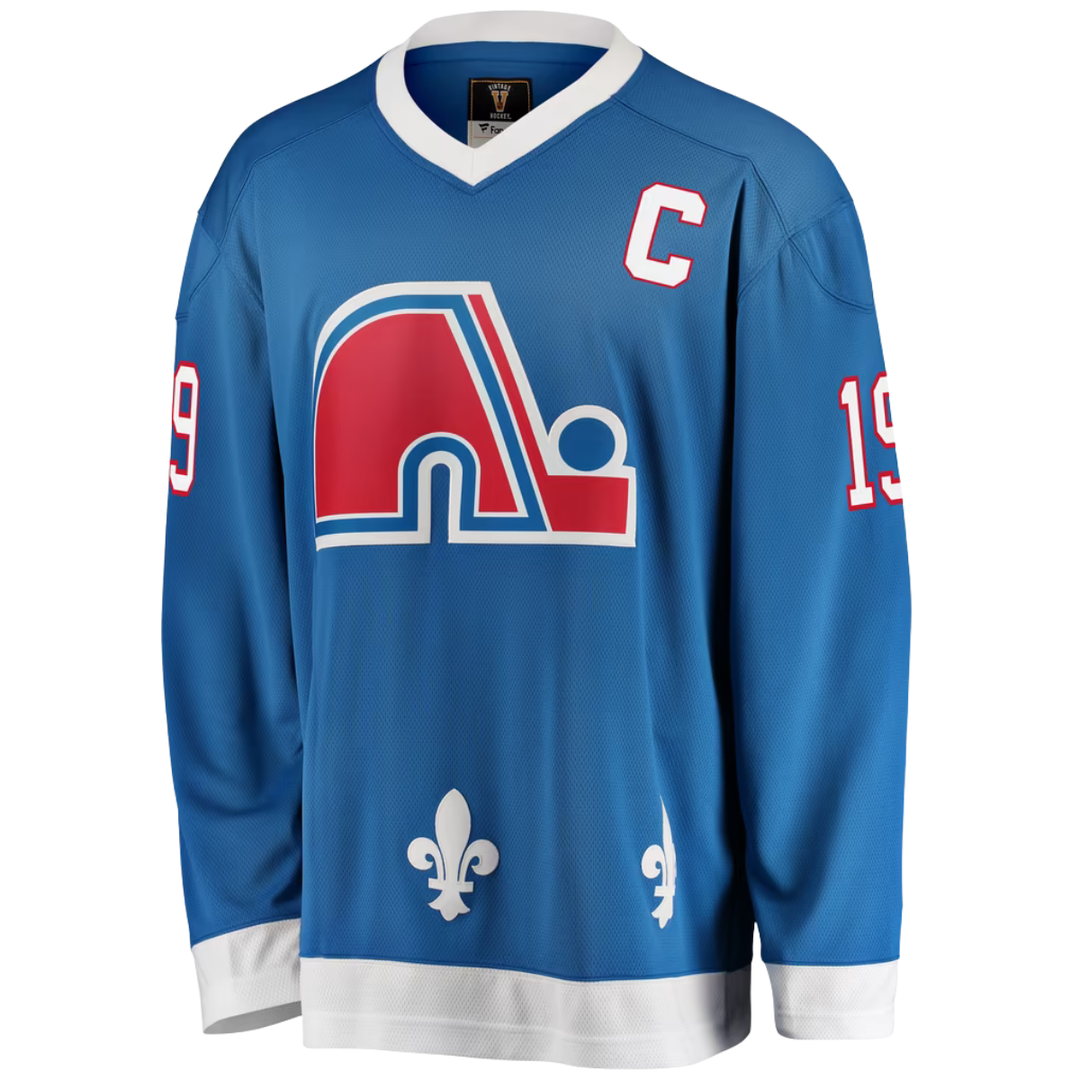 Quebec Nordiques Joe Sakic Breakaway Hockey Jersey - Men - Blue