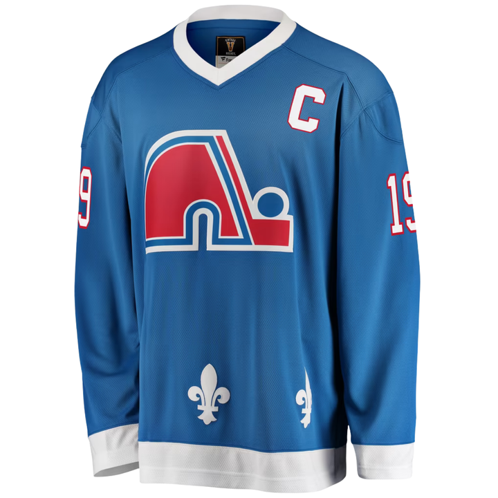Quebec Nordiques Joe Sakic Breakaway Hockey Jersey - Men - Blue