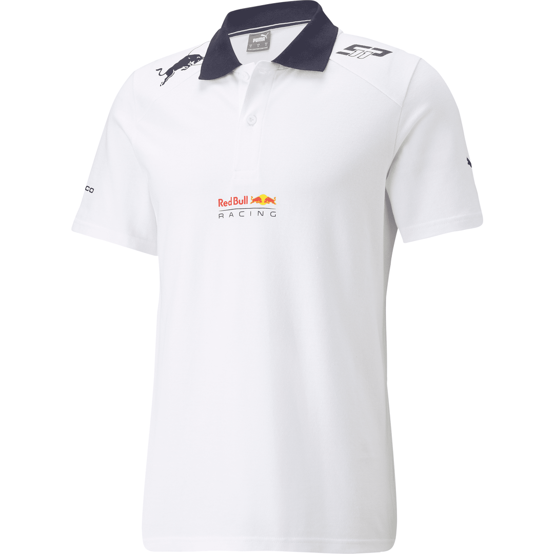 Puma Sergio Perez Red Bull Racing Logo Men's Polo - White
