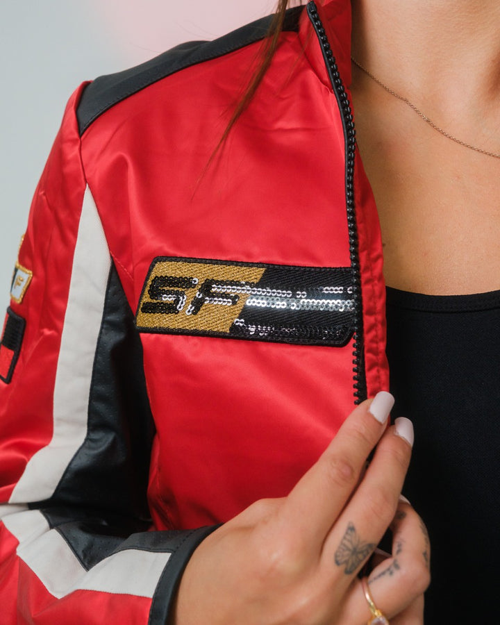 Ferrari F1 Women's Bomber Jacket  - Red