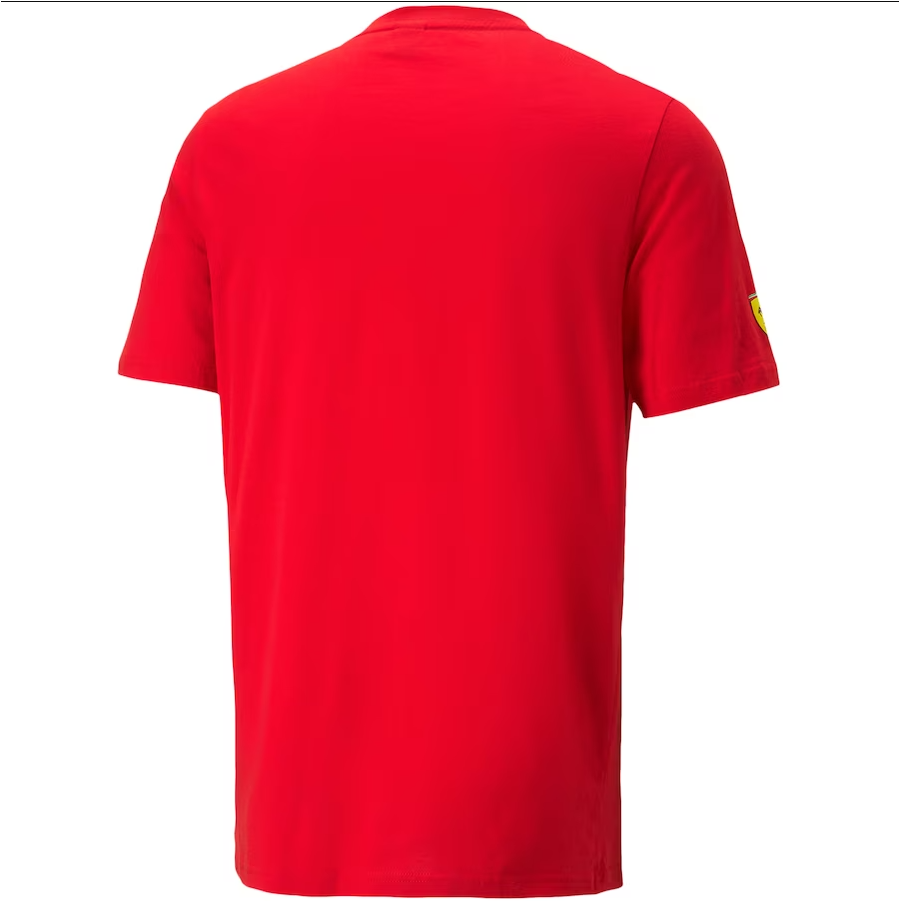 Camiseta Puma Scuderia Ferrari Big Shield 2023 Adulto - Negro