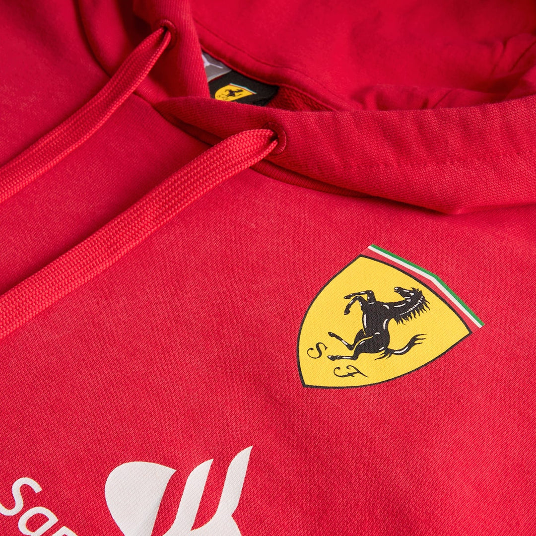 2024 Puma Scuderia Ferrai F1 Team Hooded Pullover Kangaroo Sweatshirt - Red 