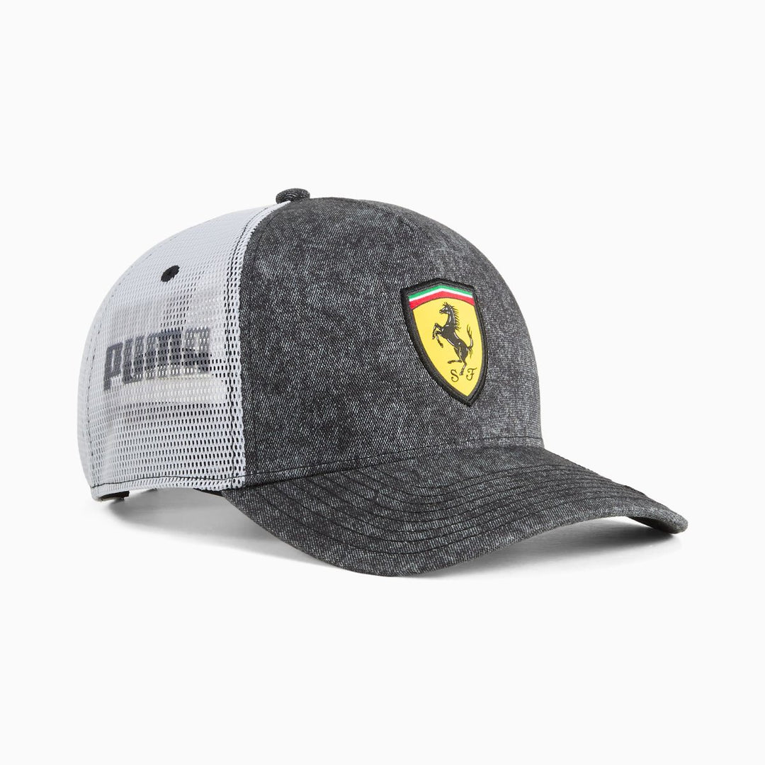 2024 Puma Scuderia Ferrari  F1™ Sun Desert Retro Men's Trucker Cap - Black/Beige