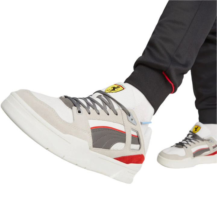 Slipstream Puma Scuderia Ferrari - Zapatillas De Baloncesto Hombre Blanco/Gris/Rojo