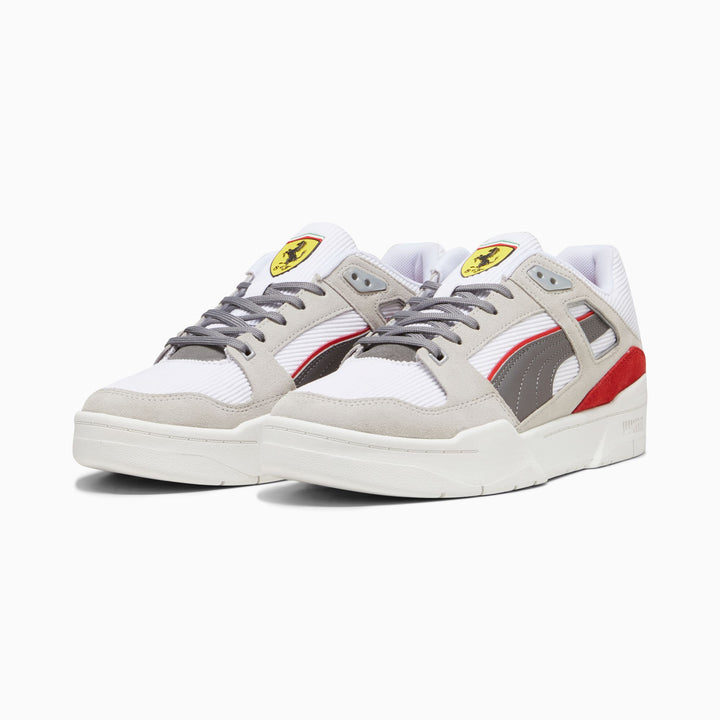 Slipstream Puma Scuderia Ferrari - Zapatillas De Baloncesto Hombre Blanco/Gris/Rojo