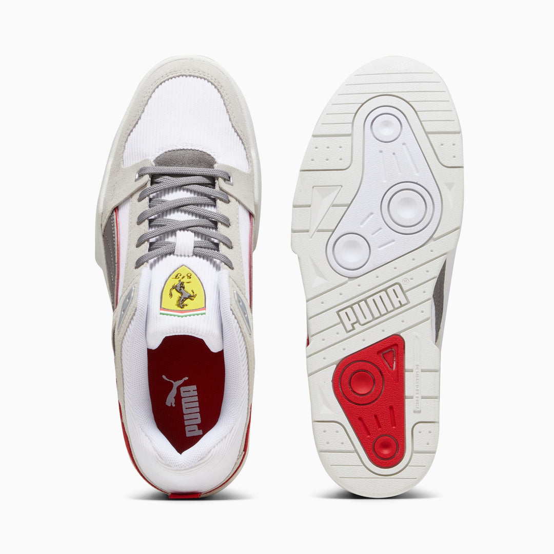 Slipstream Puma Scuderia Ferrari - Zapatillas De Baloncesto Hombre Blanco/Gris/Rojo