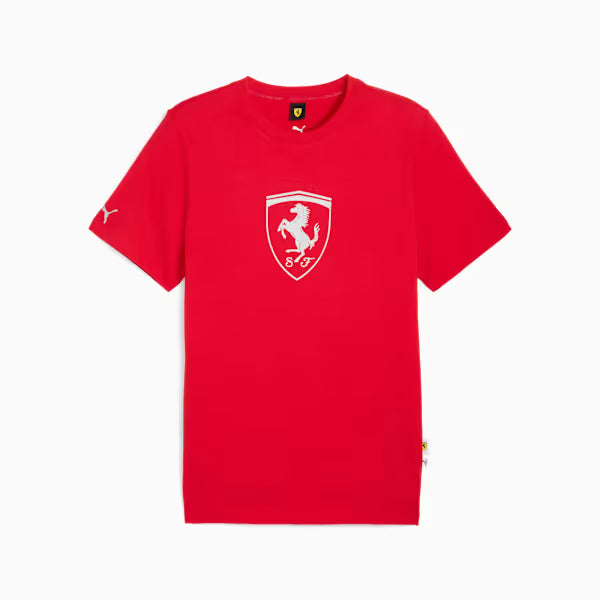 2025 Scuderia Ferrari F1™ Team Tonal Shield Men's T-Shirt - Red / Black / Persian Blue