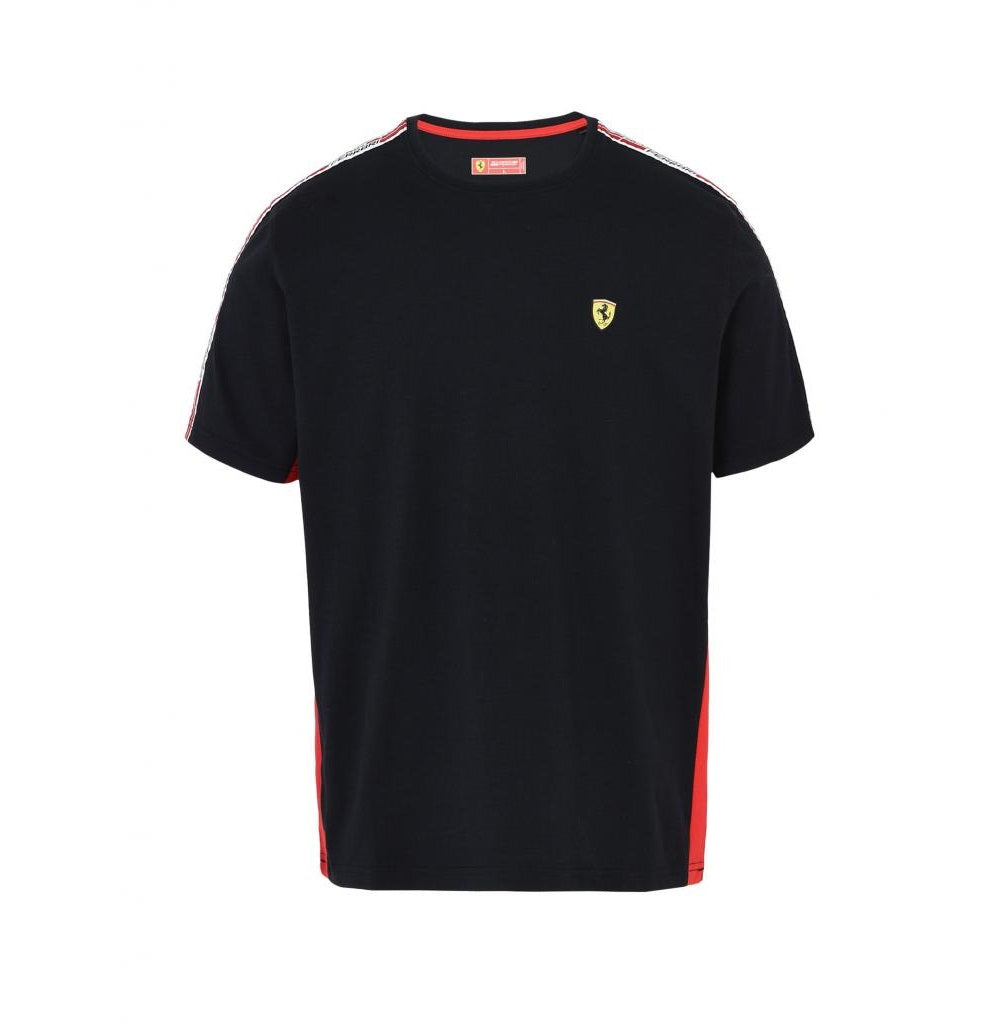 Scuderia Ferrari Men's Icon Tape T-shirt - Black