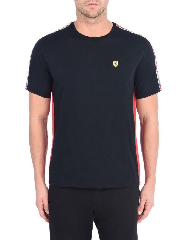 Scuderia Ferrari Men's Icon Tape T-shirt - Black