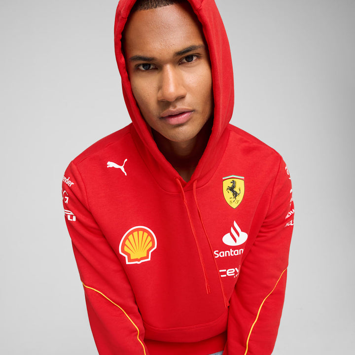 Scuderia Ferrari F1 2024 Team Men's Hoodie Sweatshirt - Red