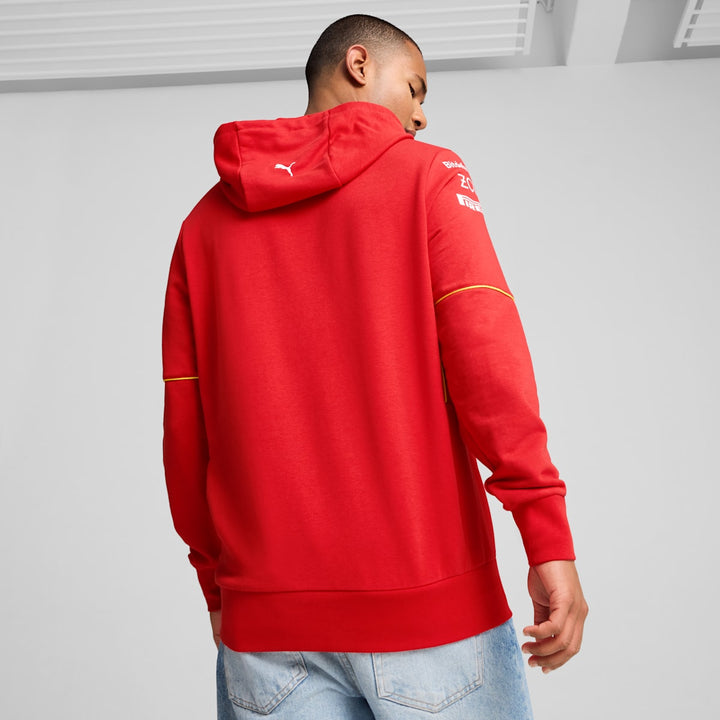 2024 Scuderia Ferrari Men's Adult Hooded Sweatshirt - Red