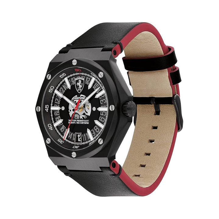 Scuderia Ferrari Aspire Quartz Round Dial Men’s Watch - Black