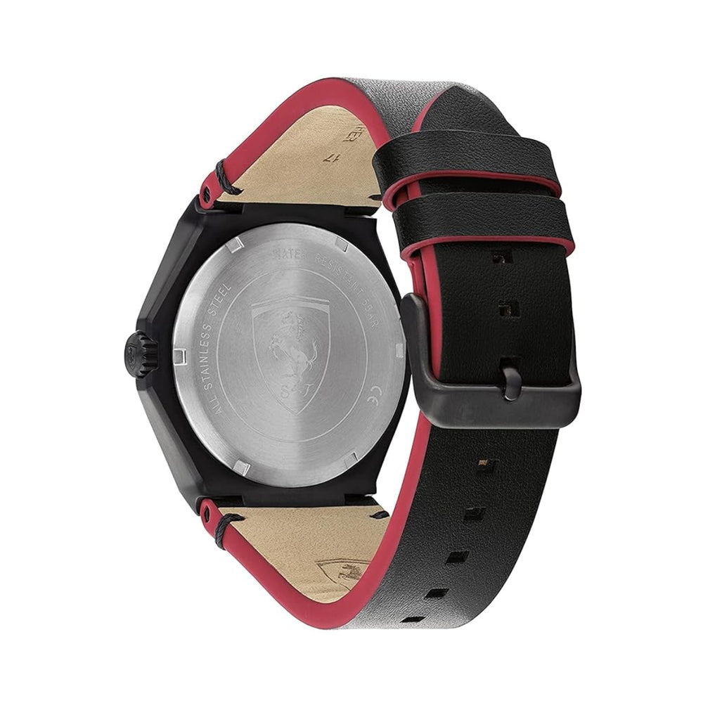Scuderia Ferrari Aspire Quartz Round Dial Men’s Watch - Black