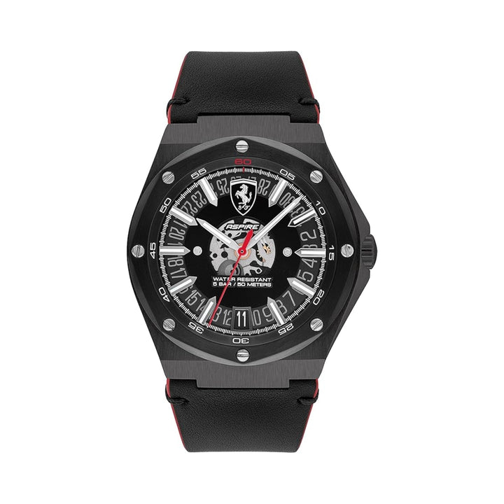 Scuderia Ferrari Aspire Quartz Round Dial Men’s Watch - Black