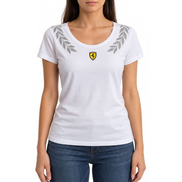 Scuderia Ferrari F1™ Scoop Neck Laurel Wreath Women&