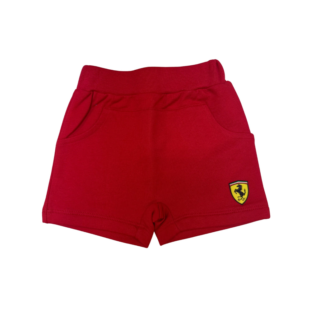 Scuderia Ferrari F1™ Team Boy French Terry Newborn Infant Kids Shorts - Red