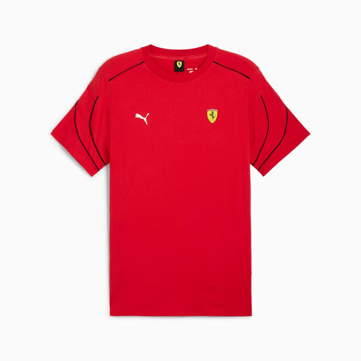 2025 Scuderia Ferrari Race MT7 Men's T-shirt - Black/Red