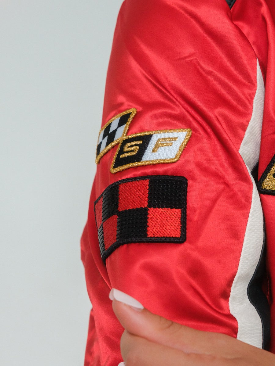 Ferrari F1 Team Made in Italy Women's Bomber Jacket  - Red