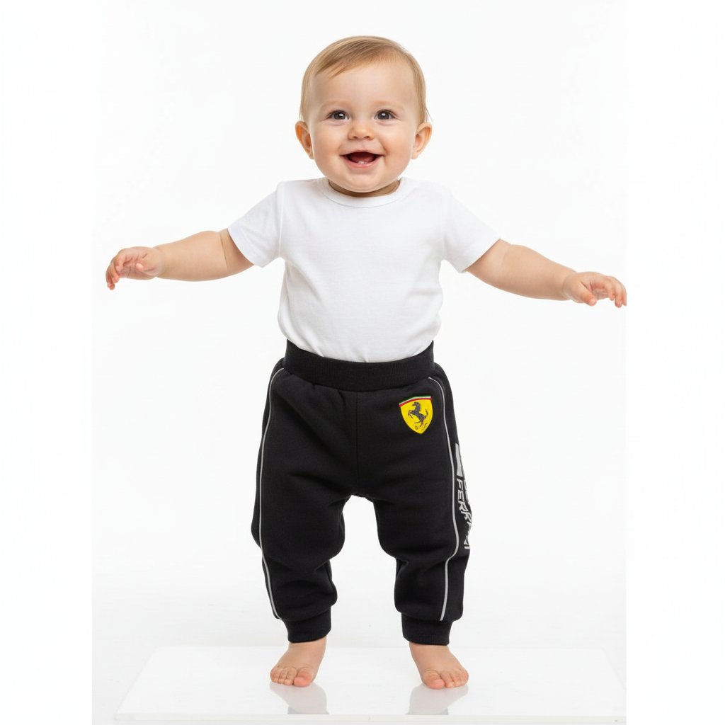 Scuderia Ferrari F1 Team Infant Toddlers Kids Unisex Sweatpants - Black