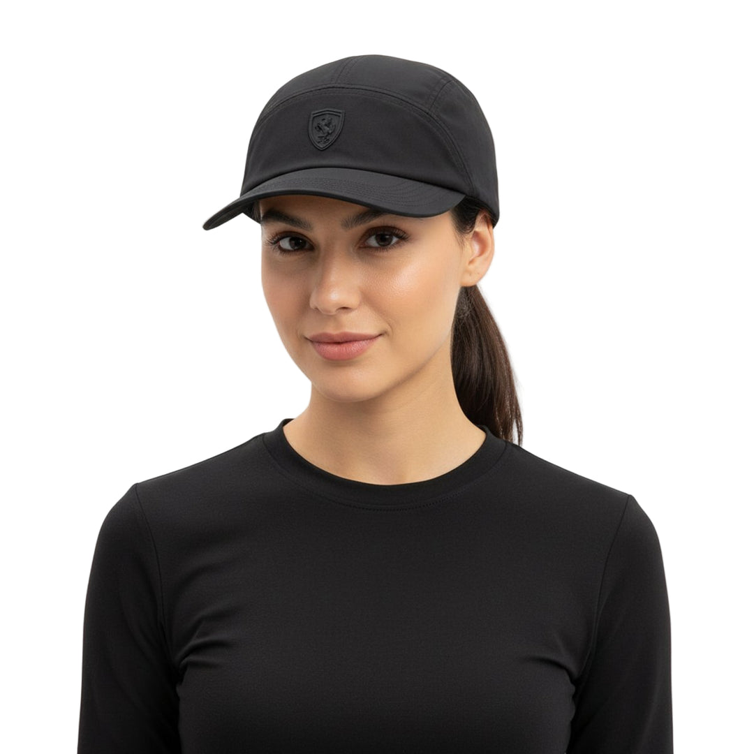 Scuderia Ferrari F1 Team Race Pro LC 5 Panel Unisex Women Cap - Black / Red Rosso Corsa