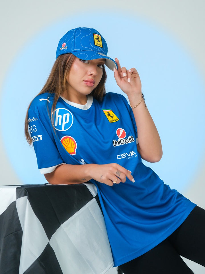 Scuderia Ferrari HP F1 Monza GP Unisex Tee - Blue Scozia