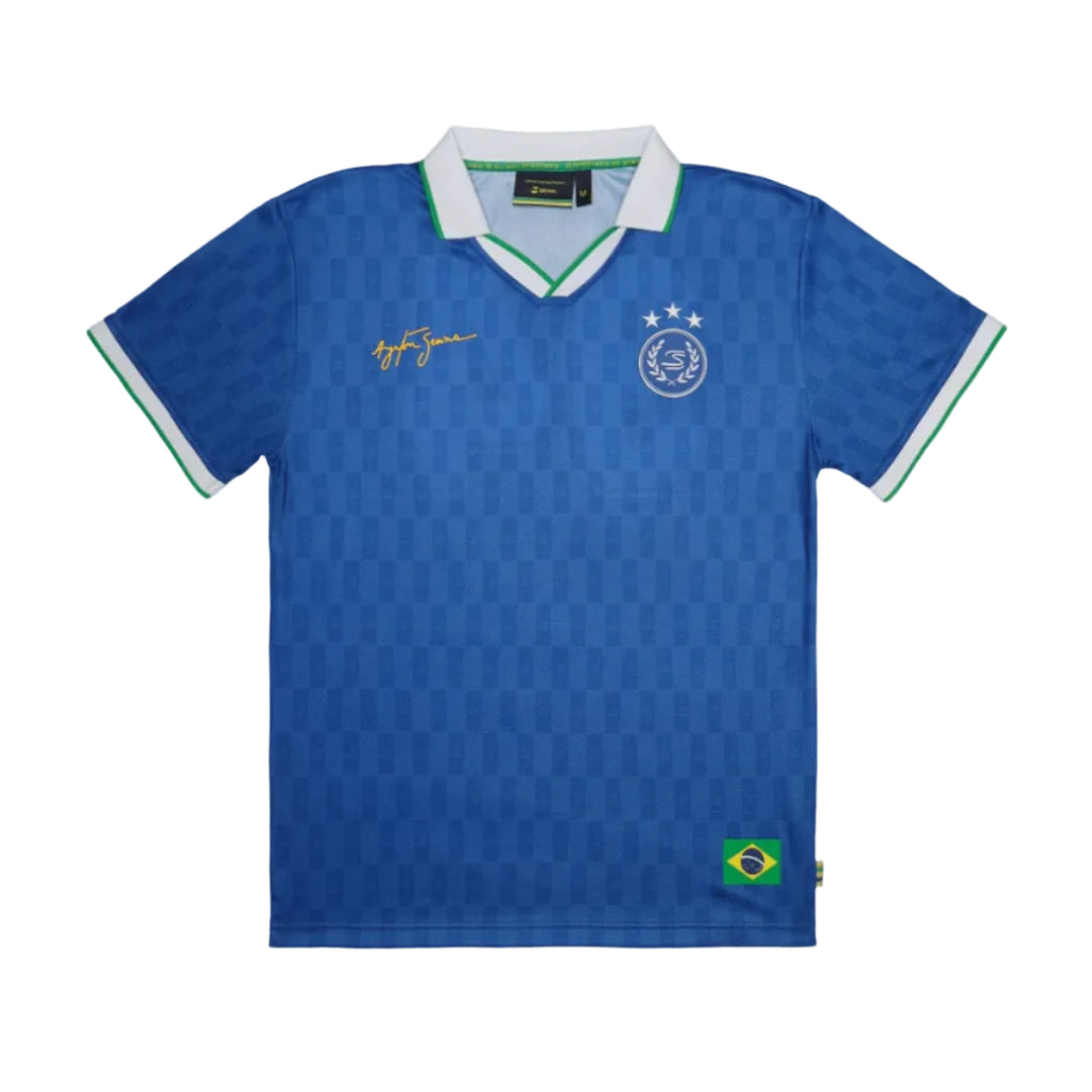 Ayrton Senna 94 Relaxed Unisex Jersey - Yellow/Blue