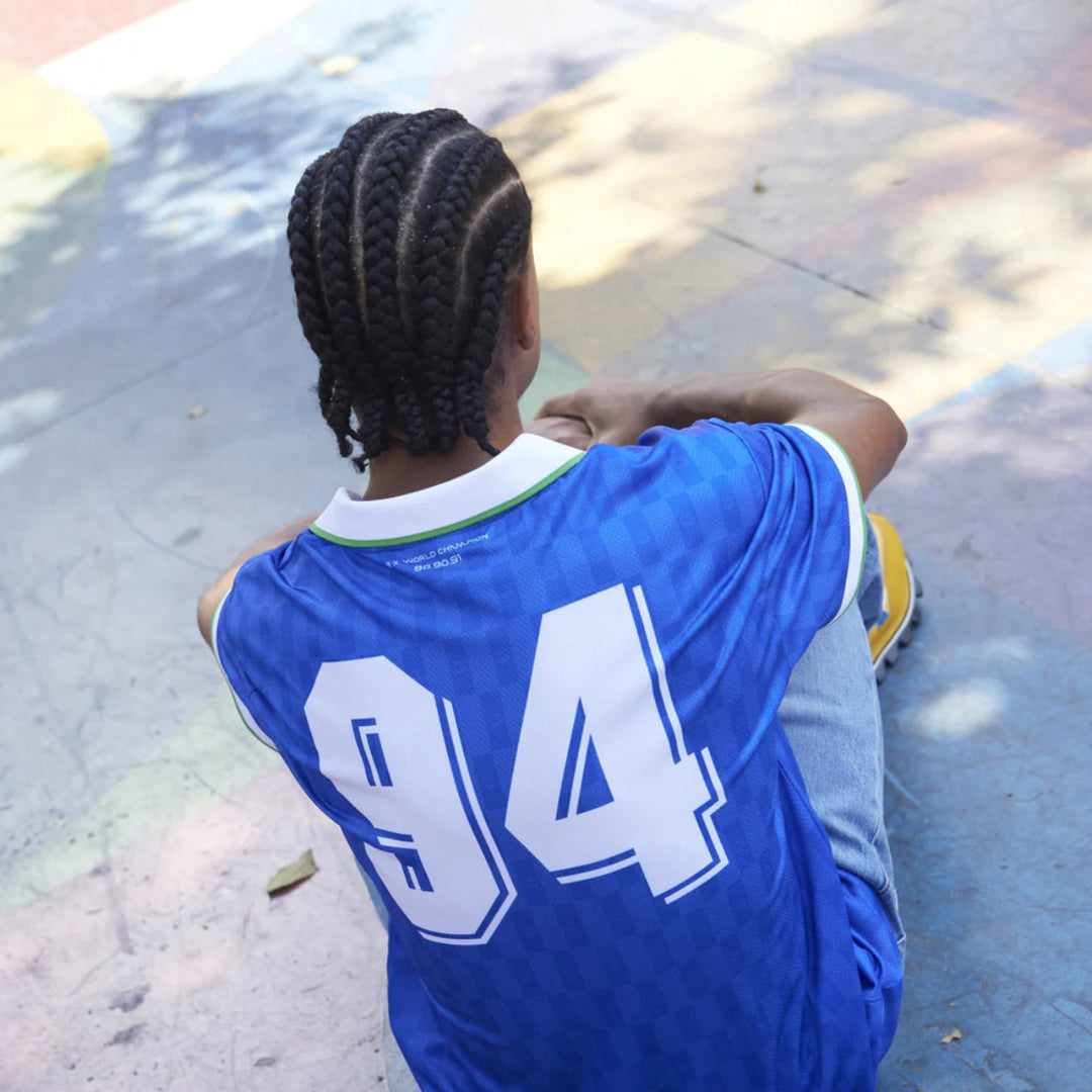 Ayrton Senna 94 Relaxed Unisex Jersey - Yellow/Blue