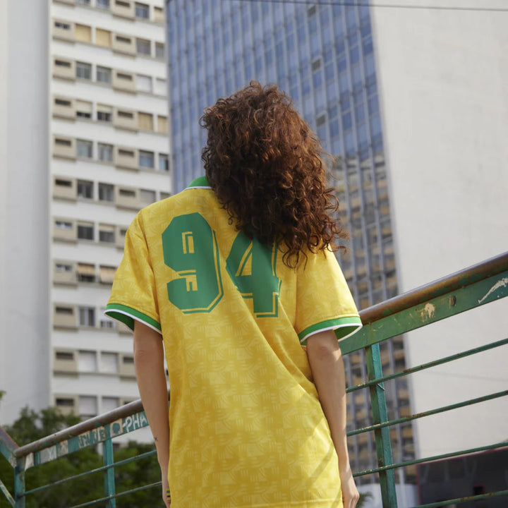 Ayrton Senna 94 Relaxed Unisex Jersey - Yellow/Blue