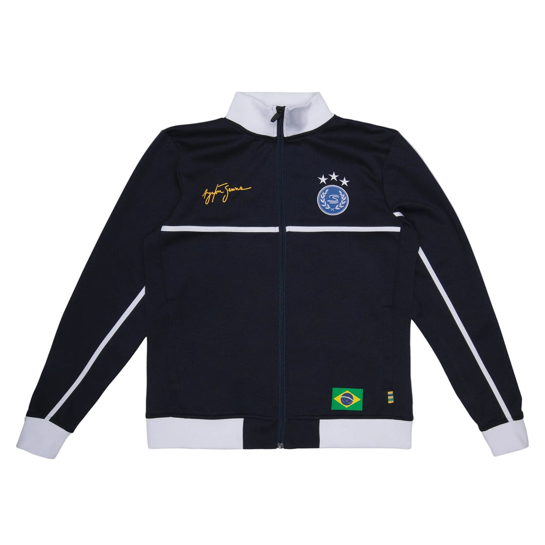 2026 Ayrton Senna F1 Brazil Track Jacket - Navy